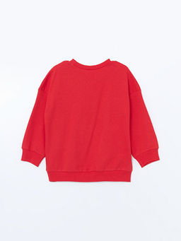 Bisiklet Yaka Bask?l? Erkek Bebek Sweatshirt - Waikiki фото 3