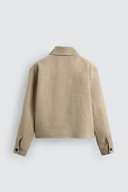 SOBRECAMISA CROPPED FIT 100% LINO LIMITED EDITION / Tostado - Zara фото 9