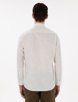 Beyaz Regular Fit Uzun Kollu G_mlek - Pierre cardin фото 5