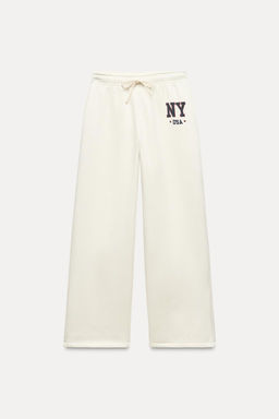 VARSITY NEW YORK PLUSH TROUSERS - Zara фото 6