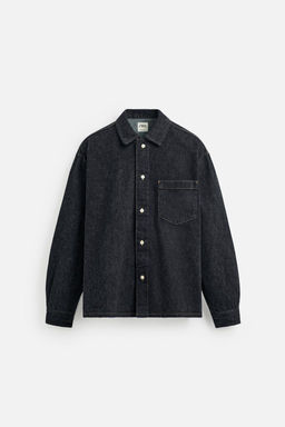 BRUSHED TEXTURE DENIM SHIRT - Zara фото 10