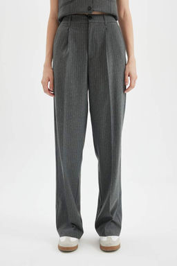 Широкие брюки стандартной длины с нормальной талией и двойными карманами - Defacto фото 4