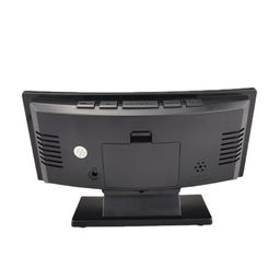 Часы - будильник электронные настольные с термометром, календарем, 17×9.5 см, 3хААА, USB