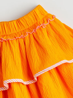 Beli Lastikli F?rf?rl? K?z ?ocuk Etek