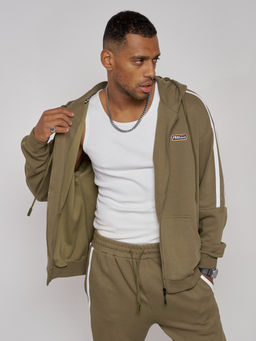 Спортивный костюм мужской трикотажный демисезонный цвета хаки 12011Kh - Mtforce фото 23