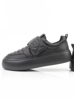 03-YH462-3 BLACK Полуботинки спортивные демисезонные женские (натуральная кожа)