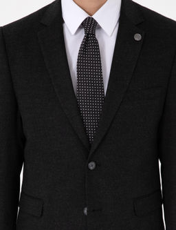 Antrasit Slim Fit Tak_m Elbise