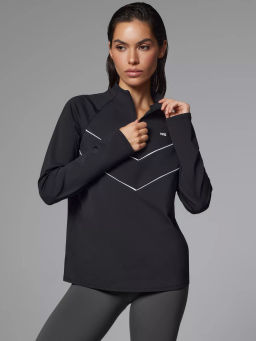 Спортивный лонгслив с контрастными кантами