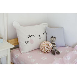 Постельное бельё Этель 1,5 сп Pink cat 143х215 см, 150х214 см, 50х70 см -1 шт, 100% хлопок, бязь  фото 8