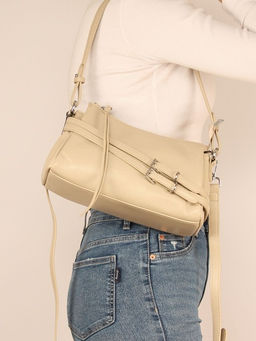 Сумка женская натуральная кожа GU 2033-6650, 3отд, плечевой ремень, бежевый SALE 265812 - Adelia фото 5