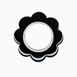 Брошь Черная ромашка - Orgalica фото 2