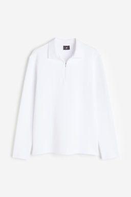 Polo efecto neopreno con media cremallera Slim Fit - H&m фото 6
