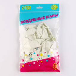 Воздушные шары латексные 12" «С днём рождения», 25 шт.