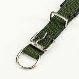 Ошейник Комфорт комбинированный, 45 х 2 см, ОШ 30-39 см, темно-зеленый 609528 - Пижон фото 5