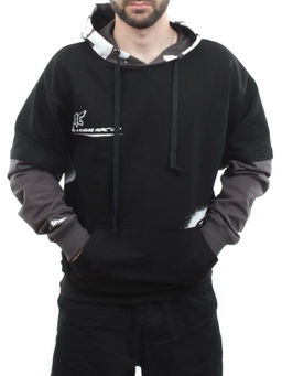 2702 BLACK/GRAY Толстовка мужская (75% хлопок, 20% полиэстер, 5% спандекс)