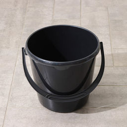 Ведро хозяйственное СибПолимер, 12 л, пластик, чёрное