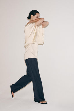 TOP FLUIDO MANGA CORTA ZW COLLECTION / Crudo - Zara фото 11