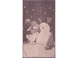 Полотенце махровое 6с103.412ж1 Зимняя забава(т.с.мальв1) 50х90см