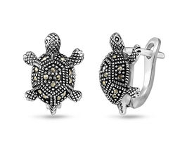 Серьги, марказит, SL-AGA1569