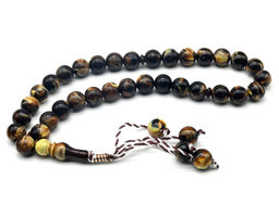 Четки шарик 13мм шоколадный, 33 бусины, 43см