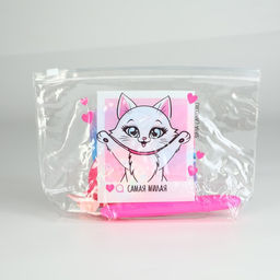 Набор Самая милая, косметичка, расчёска, мелок для волос, 2 резинки, блокнот 10х10 см, 16 л. МИКС - Simaland фото 2