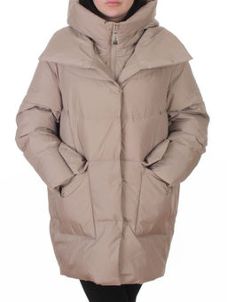 Z24-830 BEIGE Куртка зимняя женская оверсайз (200 гр. тинсулейт)