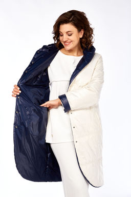 Куртка Diamant 1928-Р бежево-синий фото 8