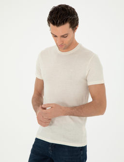 Ekru Slim Fit Ti__rt - Cacharel фото 3