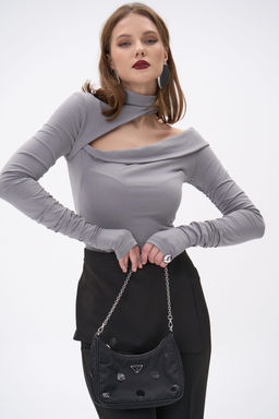 Лонгслив Крис (тёмно-серый) - Эльза фото 11