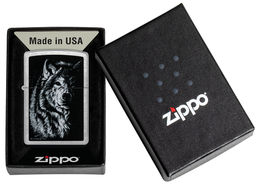 Зажигалка ZIPPO Линдси Киви Теневой волк | Lindsay Kivi Shadow Wolf Design 46149  фото 6