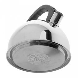 Чайник из нержавеющей стали 2,5л "Робсон" s0,6мм, дно д17см, s4,1мм, со свистком, полировка внешняя - зеркальная, внутренняя - зеркальная, бакелитовые ручки, мерная шкала, "TalleR" (Китай) Подходит для всех видов плит, включая индукционную!