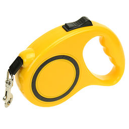 Поводок-рулетка для собаки 5м, max вес 15кг, пластмассовый корпус 15х12х3см, цвета микс (Китай) - Домашняя мода фото 2