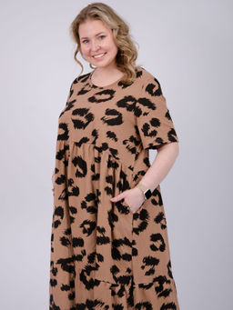 Платье "Диона 7" кофе, трикотаж