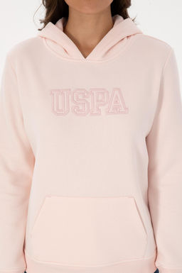 Kad_n A__k Pembe _ardonlu Kap__onlu Basic Sweatshirt - U.s. polo assn фото 6
