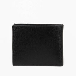 Портмоне мужское без застежки, отдел для купюр, для карт, для монет, чёрное