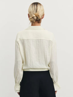 Блузка с завязками из вискозы / Zarina  фото 5