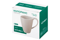 Кружка 350 мл 13*8,7*11,5 см "Колоранс" бежевая
