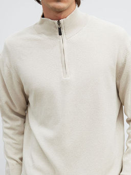 Dik Yaka Erkek Triko Kazak