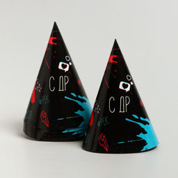 УЦЕНКА Набор бумажной посуды «Туса ок»: 6 тарелок, 6 стаканов, 6 колпаков, 1 гирлянда