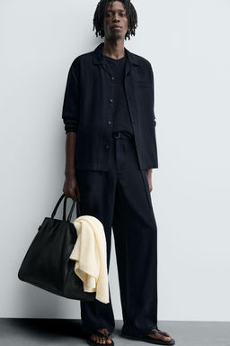 RELAXED FIT TROUSERS WITH BELT - Zara фото 5