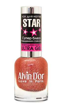 Alvin Dor Лак для ногтей STAR Супер блеск тон 6124 15мл