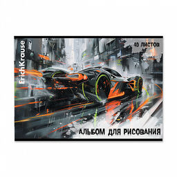 Цена за 5 шт. Альбом для рисования на скобе ErichKrause Adrenaline Speed, А4, 40 листов_MIX-PACK фото 4