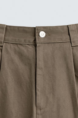PANTAL?N CHINO BAGGY FIT PLIEGUES / Beige - Zara фото 9