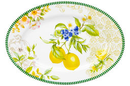 Блюдо овальное 30*21*2,2 см Лимоны NEW BONE CHINA - Elan gallery фото 6