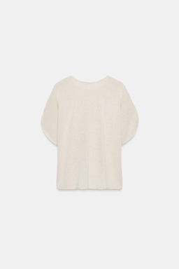 TOP R?STICO MANGA CAPA / Beige claro - Zara фото 6