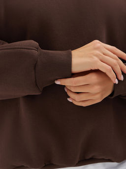 Утепленный свитшот оверсайз - NEVERLATE фото 4