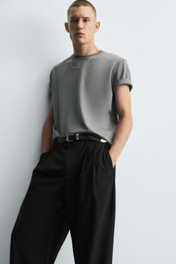 PLEATED WIDE-LEG TROUSERS - Zara фото 14