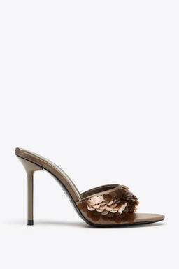 FANTASY SEQUIN SANDALS - Zara фото 9