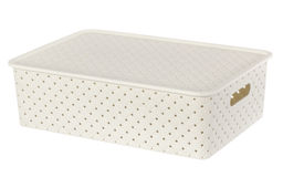 Корзинка с крышкой 7,5 л 35*24,5*10,5 см Береста слоновая кость (модель 5221/26) - Elan gallery фото 3