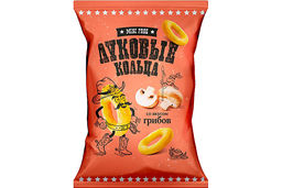 Цена за 5 шт. Mini Free, луковые кольца со вкусом грибов, 45 г